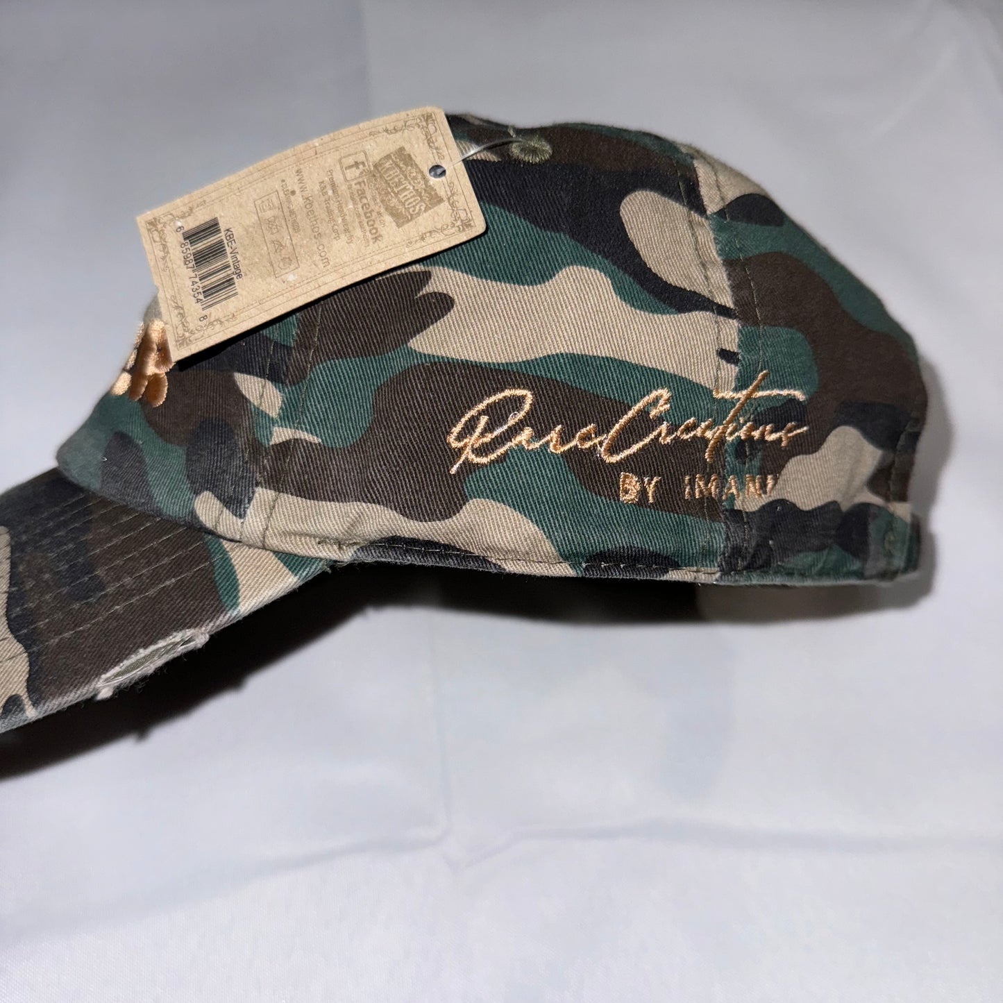 “GOAL GETTER” DISTRESSED CAMO HAT